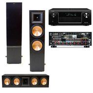 Klipsch RF-7 II Towers-RC-64II Center (black) Denon AVR-X4000