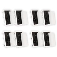 Theater Solutions CS6W In Wall 6.5" Speakers Surround Sound Home Theater 4 Pair Pack 4CS6W