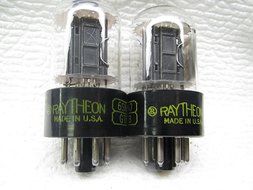 RAYTHEON 6SN7 GTB PLATINUM MATCHED PAIR US MADE,NOT RUSSIAN/CHINESE RE-ISSUE N2