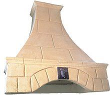 Stone Range Hood - Arched Tuscany - 36" N2