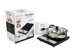 Tayama 1500 Watts Digital Induction Cooktop with Pot and Lid SM15-16A3 N8