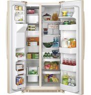 GE GSS20ETHCC 20.0 Cu. Ft. Bisque Side-By-Side Refrigerator N3