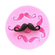 Wocuz W0608 Mustache Silicone Soap Cupcake Mold Craft Mold DIY Handmade Candy Chocolate Fondant Molds