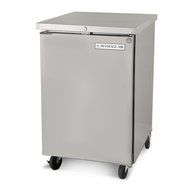 Beverage-Air BB36-1-B 36" Black Back Bar Refrigerator with Swinging Solid Doors