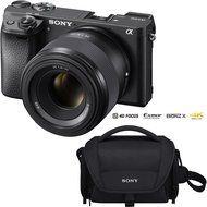 Sony Alpha a6300 4K Mirrorless APS-C Digital Camera with FE 50mm F1.8 Prime Lens