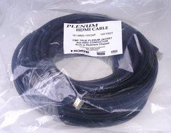 NTW 75 ft. True Plenum HDMI cable (CMP rated), 24 AWG, Gold plated Connector, with Redmere chipset Made in USA... N10