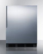 Summit FF63BSSHVADA 24" ADA Compliant Freestanding Compact Refrigerator with 5.5 cu. ft. Capacity Adjustable Spill... N3
