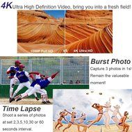 Campark&reg; 4k/1080p 60fps Wifi Ultra Hd Waterproof Sports Action Camera,time Lapse,burst Photo,independent Apps... N2