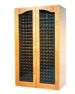 Provincial 700-Model Wine Cabinet with 2 Furniture Trim Glass Doors by Vinotemp N2