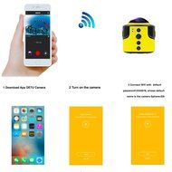 DETU OEM Wireless 360 Degree Panoramic Sports Action Camera （8 MP and 1080p HD） N7