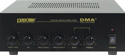 Aiphone Corporation DMA2120 120W Paging Amplifier, Steel Plate, 10-13/16" x 4", Black