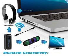 Bluetooth Receiver, Costech&reg; Portable A2DP Wireless Audio Adapter with 3.5 mm Stereo Output Support Smartphones... N9