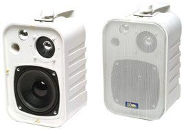 TIC TICASP120W Tic 5-Inch 25-Watt 3-Way Outdoor Patio Speakers - White