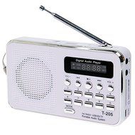 Hot Selling T-205 Portable HiFi Card Speaker Digital Multimedia Loudspeaker FM Radio White Camping Hiking Outdoor...