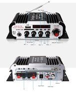 Robolife USB FM IR Control FM MP3 HiFi Stereo Power Digital Amplifier with Romote Control N4