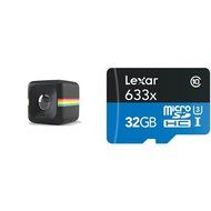 Polaroid Cube HD 1080p Action Cam (Black) w/ Lexar High-Performance MicroSDHC 633x 32GB UHS-I/U3 w/USB 3.0 Reader...