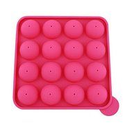 Silicone Non-Stick Cake Pop Set Mould, 16Pits, Pink N4