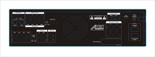 Audio2000's AKJ7403 1200 Watt Karaoke Mixing Amplifier with Digital Echo, Key and Feedback Control