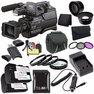 Sony HXR-MC2500 Shoulder Mount AVCHD Camcorder + 32GB SDHC Card + Filter Kit + Case + More - International Version...