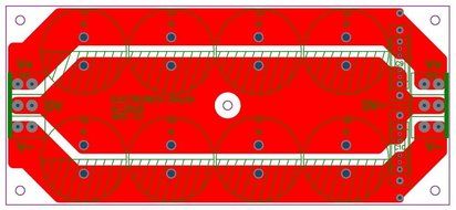 Electronics-Salon 1PCS Capacitor Filter Bare PCB, Support 8pcs D30mm Electrolytic Capacitors. N3