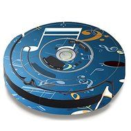 Skin Decal Vinyl Wrap For IRobot Roomba 650 655 Vacuum / Flying Music Notes