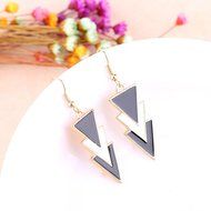 Oligex(TM) Fashion Long Earrings For Women Black Earrings Vinage Dangle Earring Drop Gold Earrings Geometric Triangle... N4