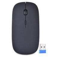 2.4GHz Wireless Rechargeable 3-Button Optical Scroll Mouse w/Nano USB Receiver &amp; 350mAh Lithium Battery (Black...