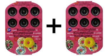 Wilton Nonstick 12-Cavity Mini Donut Pan (MINI 2 Ct.) N2