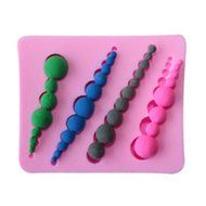 4 Strings Of Pearl Fondant Sugar Paste Bead Mold Clay Chocolate Mould Cake Decorating Tools Yihuily N31