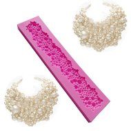 4 Strings Of Pearl Fondant Sugar Paste Bead Mold Clay Chocolate Mould Cake Decorating Tools Yihuily N38