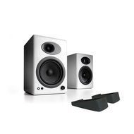 Audioengine A5+ Premium Powered Bookshelf Speakers With Stands - Pair (White) N2