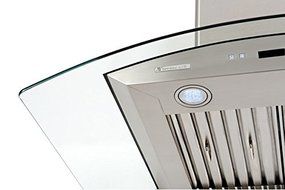 XtremeAir PX01-W36 Wall Mount Range Hood with 900 CFM Baffle Filters with Grease Drain Tunnel, 36" N6