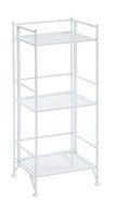 Convenience Concepts Designs-2-Go 3-Tier Folding Metal Corner Shelf, White N42