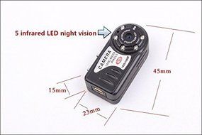 Q5 1920x1080P HD Night Vision Helmet Cam Mini DV DVR Camera Camcorder Recorder N5