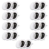 Acoustic Audio CS-IC63 In Ceiling 6.5" Speaker 9 Pair Pack 3 Way Home Theater 5400 Watt CS-IC63-9PR