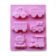Yatim Silicone Train Automobile Fondant DIY Jelly Cake Candy Cholocate Soft Pottery Clay Decorating Mold N2