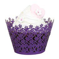 DZT1968(TM)50pcs Hollow Out Little Vine Lace Wrapper Cut Cupcake Wrapper Liner Baking Cup Muffin Case Trays Wedding... N2