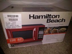 0.7 cu ft Microwave Oven, Red