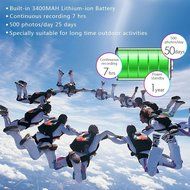 Yuntab Warrior G1 Sports Action camera H.265 Wi-Fi 3400mAh Top-Speed Startup G- Sensor 1080P Waterproof 165&deg; Wide... N4