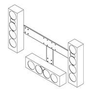 Multi-Channel Center Speaker Accessory Color: Silver