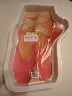 CK Products 49-5203 Plastic Ballet Slippers Cake Pan, White