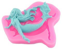 Beauty Clubs 3D Cake Decor Chocolate Baking Mold Beauty Mermaid Fairy Silicone Fondant Mould N2