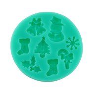 WOWAROSHI 1Pcs Christmas silicone mold Shape Chocolate Baking Cooking tools