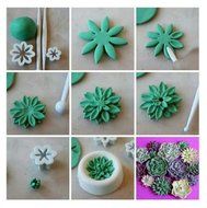 Lesirit 36 Piece Fondant Cake Cookie Plunger Cutter DIY Cake Decorating Mold Tools (A) N3