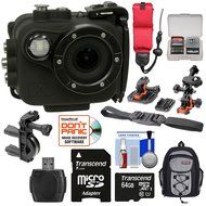 Intova X2 Marine Grade Wi-Fi HD Video Action Camera Camcorder with Video Light + 64GB Card + Action Mounts + Backpack...