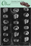 Cybrtrayd I008 Mardi Gras Chocolate Candy Mold with Exclusive Cybrtrayd Copyrighted Chocolate Molding Instructions