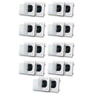 Acoustic Audio AS6S In Wall Speaker 9 Pair Pack 2 Way Home Theater 3600 Watt AS6S-9PR