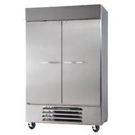 Beverage-Air HBRF49-1 52&quot; Horizon Series Two Section Solid Door Dual Temperature Reach-In Refrigerator/Freezer...