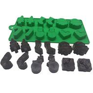 Crazy Egg Reusable Silicone Mold for Cake, Chocolate, Jelly, Candy and Ice cubes (1, Green) N3