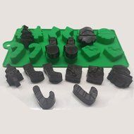 Crazy Egg Reusable Silicone Mold for Cake, Chocolate, Jelly, Candy and Ice cubes (1, Green) N4